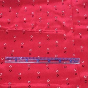 100% silk fabric with elegant geometric print